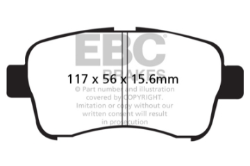 Picture of EBC 01-04 Suzuki Aerio 2-0 Greenstuff Front Brake Pads
