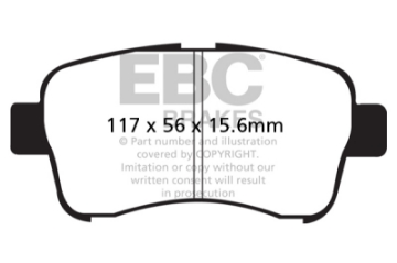 Picture of EBC 01-04 Suzuki Aerio 2-0 Greenstuff Front Brake Pads