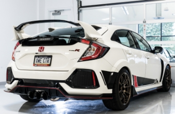 Picture of AWE Tuning 2017+ Honda Civic Type R Touring Edition Exhaust w-Front Pipe & Triple Diamond Black Tips