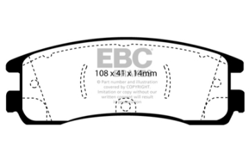 Picture of EBC 01-05 Buick Rendezvous 3-4 2WD Greenstuff Rear Brake Pads