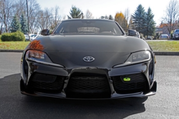 Picture of PERRIN 20-25 Toyota Supra Tow Hook Kit Front - Neon Yellow