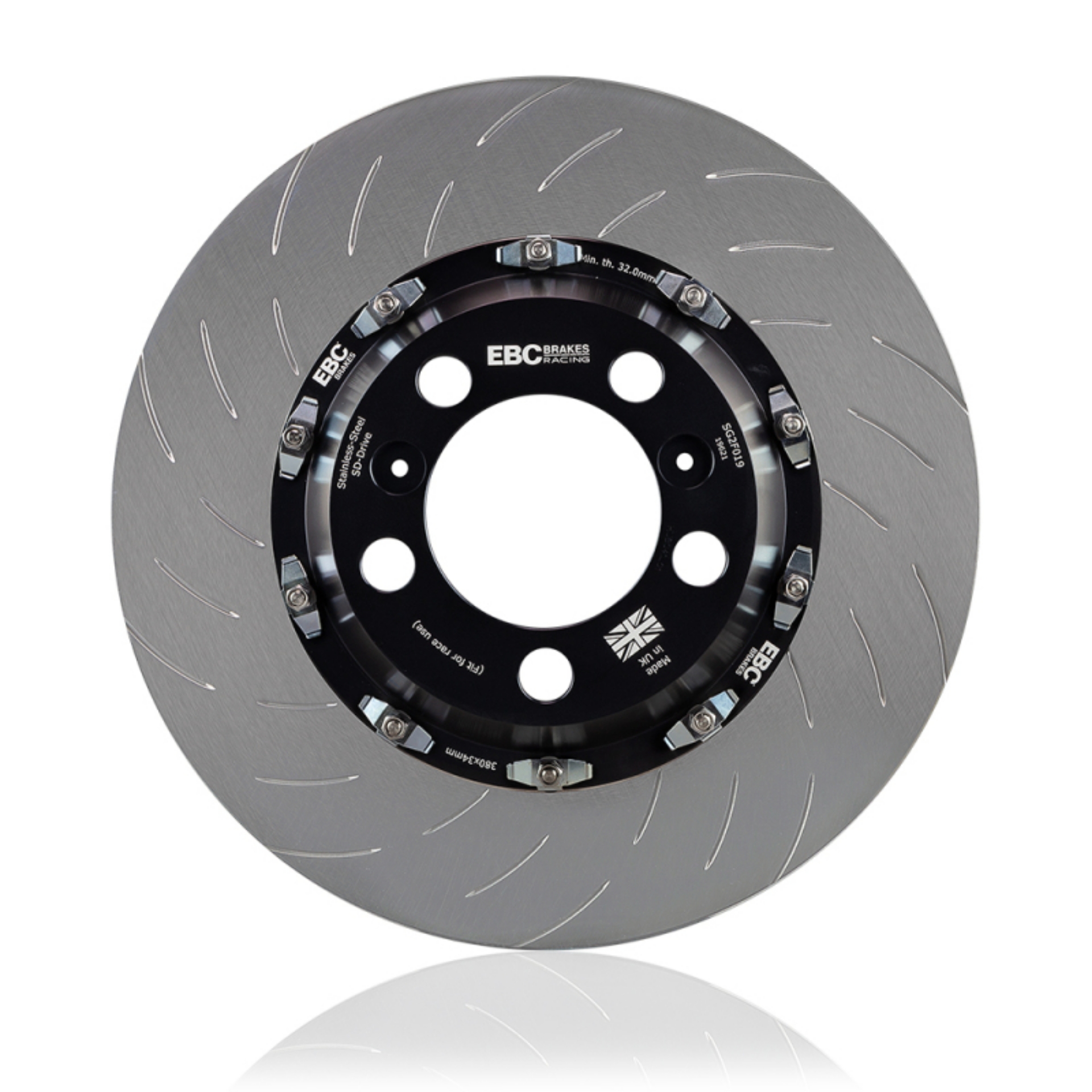 Picture of EBC Racing 08-11 Nissan GT-R R35 2 Piece SG Racing Rear Rotors