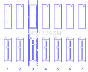 Picture of King Engine Bearings BMW B58B30A Main Bearing Set