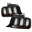 Picture of Spyder 05-09 Ford Mustang White Light Bar LED Tail Lights - Black ALT-YD-FM05V3-LED-BK