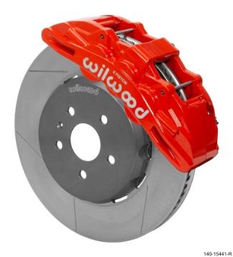 Picture of Wilwood SX6R Front Brake Kit 15in Lug Drive Red Rotor w- Lines 16-19 Chevrolet Camaro