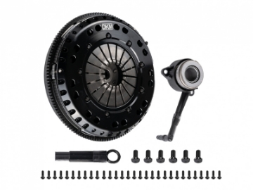 Picture of DKM Clutch 99-03 Audi A3 S3 Quattro MS Organic Twin Disc Clutch Kit w-Flywheel 660 ft-lbs Torque