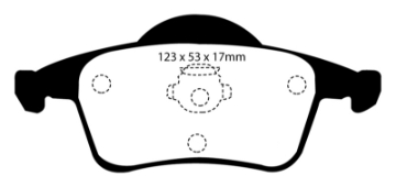 Picture of EBC 01-05 Volvo S60 2-3 Turbo T5 Yellowstuff Rear Brake Pads