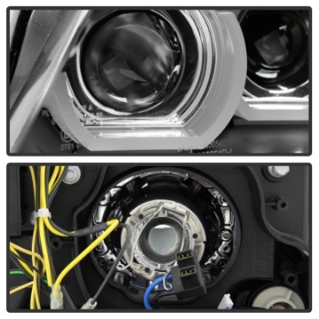 Picture of Spyder 09-12 BMW E90 3-Series 4DR Projector Headlights Halogen - LED - Black - PRO-YD-BMWE9009-BK