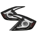 Picture of Spyder 16-19 Honda Civic 4 Door Light Bar LED Tail Lights - Black - ALT-YD-HC164D-LB-BK