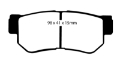 Picture of EBC 01-06 Hyundai Santa Fe 2-4 Greenstuff Rear Brake Pads