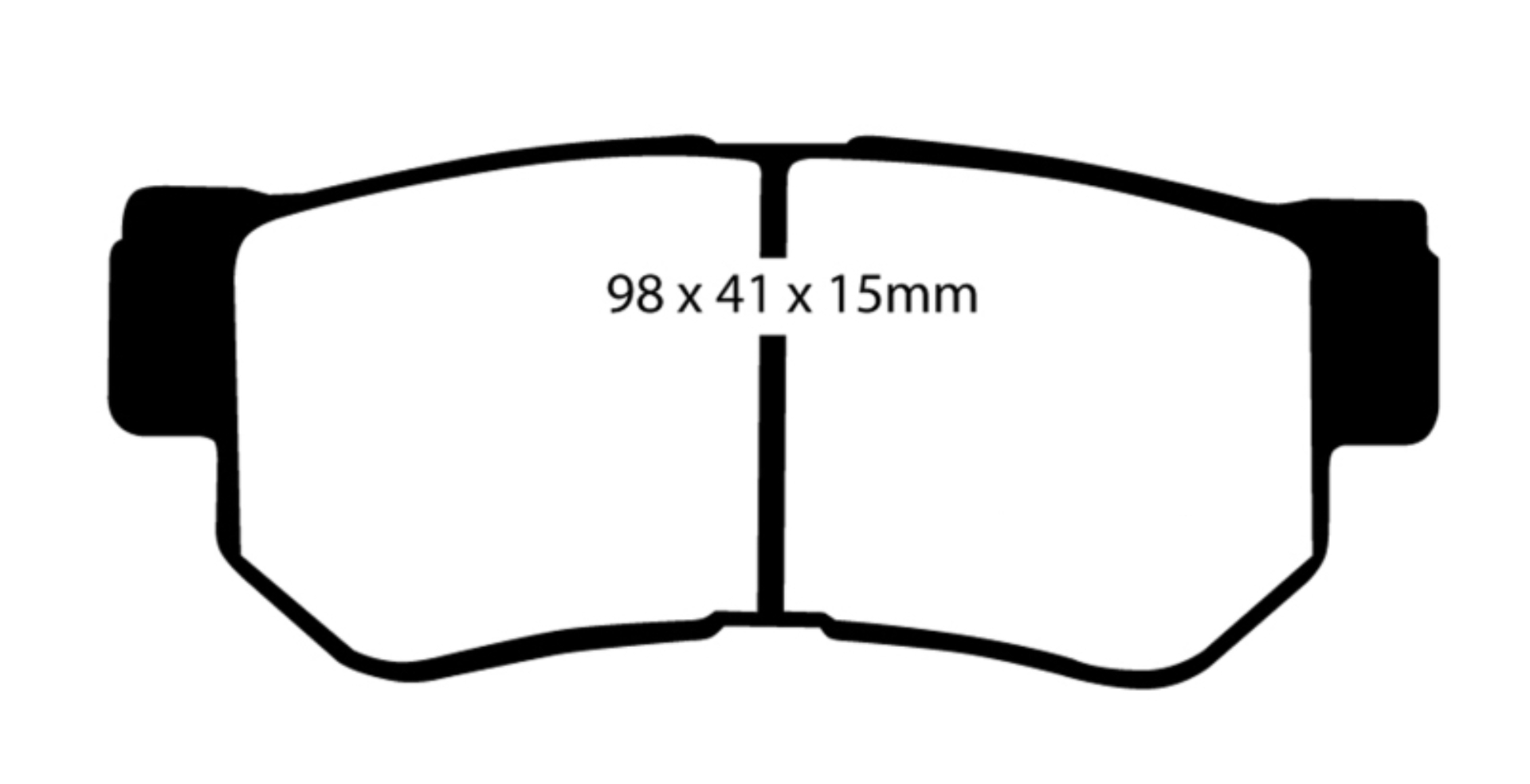 Picture of EBC 01-06 Hyundai Santa Fe 2-4 Greenstuff Rear Brake Pads