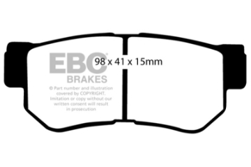 Picture of EBC 01-06 Hyundai Santa Fe 2-4 Greenstuff Rear Brake Pads