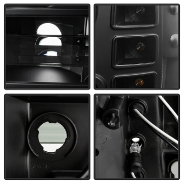 Picture of Spyder GMC Sierra 1500-GMC Sierra Denali 08-13 Projector LED Halo- LED All Blk PRO-YD-GS07-HL-BKV2