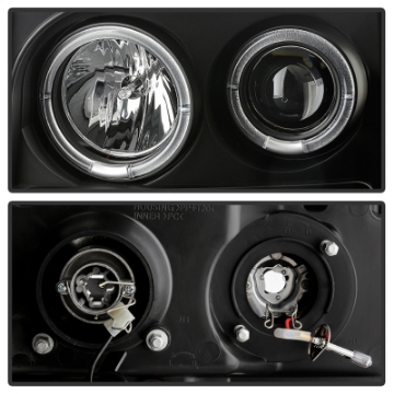 Picture of Spyder GMC Sierra 1500-GMC Sierra Denali 08-13 Projector LED Halo- LED All Blk PRO-YD-GS07-HL-BKV2
