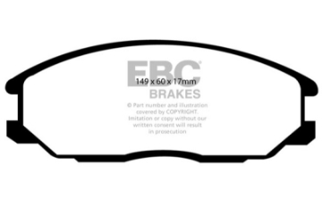 Picture of EBC 01-06 Hyundai Santa Fe 2-4 Ultimax2 Front Brake Pads