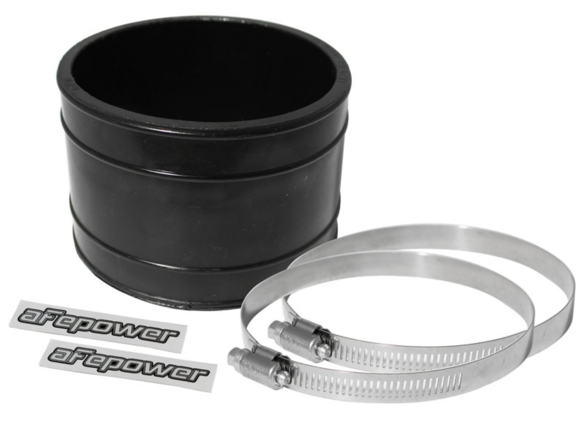 Picture of aFe Magnum FORCE Cold Air Intake System Spare Parts Kit 4in ID x 3in L Straight Coupler - Black
