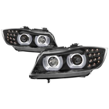 Picture of Spyder 09-12 BMW E90 3-Series 4DR HID w- AFS Only - LED Turn - Black - PRO-YD-BMWE9009-AFSHID-BK