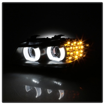 Picture of Spyder 09-12 BMW E90 3-Series 4DR HID w- AFS Only - LED Turn - Black - PRO-YD-BMWE9009-AFSHID-BK