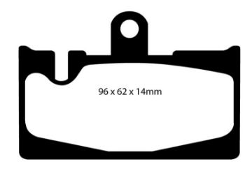 Picture of EBC 01-06 Lexus LS430 4-3 Redstuff Rear Brake Pads