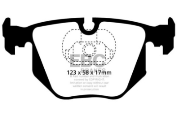 Picture of EBC 01-07 BMW M3 3-2 E46 Yellowstuff Rear Brake Pads