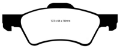 Picture of EBC 01-07 Chrysler Town & Country 3-3 Rear Rotors Greenstuff Front Brake Pads