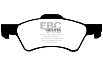 Picture of EBC 01-07 Chrysler Town & Country 3-3 Rear Rotors Greenstuff Front Brake Pads