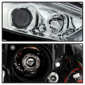 Picture of Spyder 15-18 Ford Focus Projector Headlights - Seq Turn Light Bar - Chrome PRO-YD-FF15-LBSEQ-C