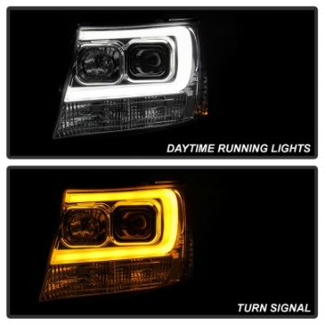 Picture of Spyder 07-14 Chevy Suburban-Tahoe V2 Projector Headlights LED Turn Sig Chrome PRO-YD-CSUB07V3-SB-C