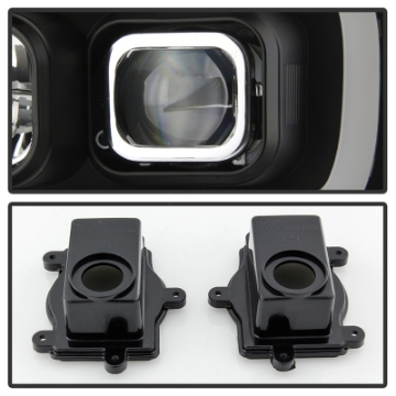 Picture of Spyder 07-14 Chevy Suburban-Tahoe V2 Projector Headlights LED Turn Sig Black PRO-YD-CSUB07V3-SB-BK