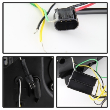 Picture of Spyder 08-10 Ford F-250 SD Projector Headlights V2-Switch Back Light Bar-Black PRO-YD-FS08V2-SBLB-BK