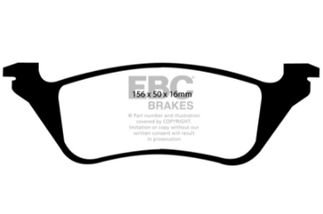 Picture of EBC 01-07 Chrysler Town & Country 3-3 Rear Rotors Ultimax2 Rear Brake Pads