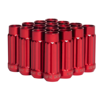 Picture of BLOX Racing 12-Sided P17 Tuner Lug Nuts 12x1-25 - Red Steel - Set of 16