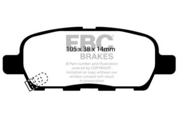 Picture of EBC 02 Infiniti G35 3-5 w-o DCS Greenstuff Rear Brake Pads