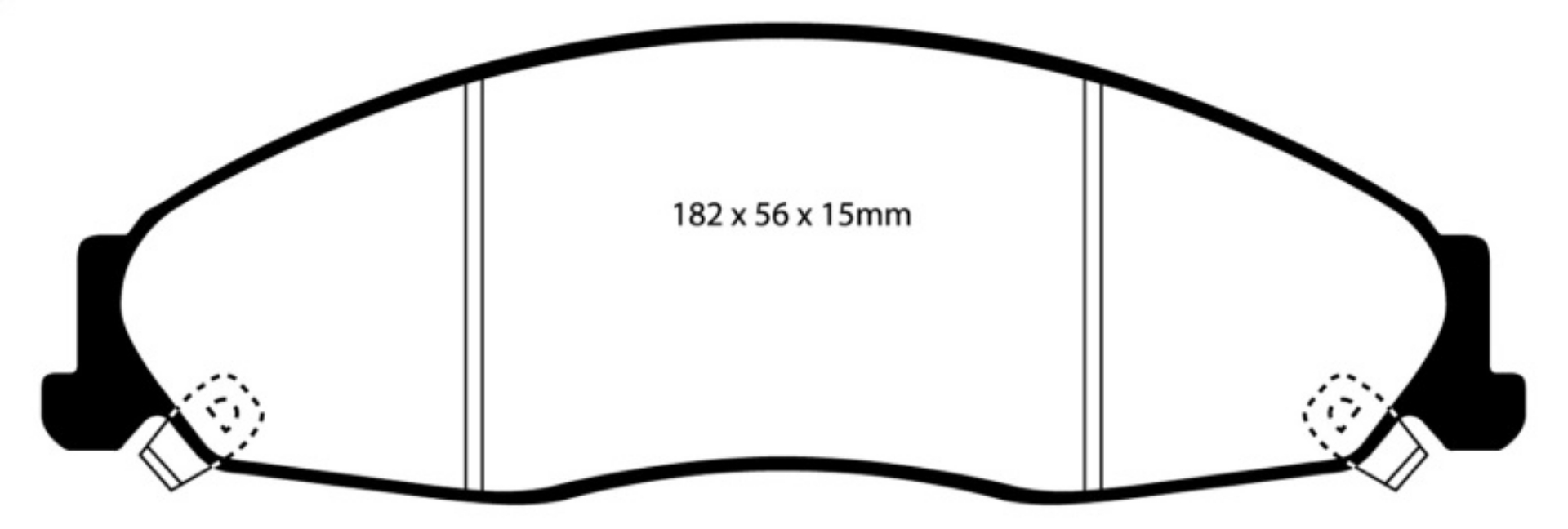 Picture of EBC 02-05 Cadillac CTS 2-6 Redstuff Front Brake Pads