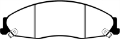 Picture of EBC 02-05 Cadillac CTS 2-6 Yellowstuff Front Brake Pads