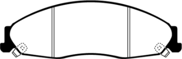 Picture of EBC 02-05 Cadillac CTS 2-6 Yellowstuff Front Brake Pads