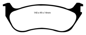 Picture of EBC 02-05 Ford Explorer 4-0 2WD Greenstuff Rear Brake Pads