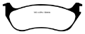 Picture of EBC 02-05 Ford Explorer 4-0 2WD Yellowstuff Rear Brake Pads