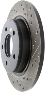 Picture of StopTech 04-10 Mazda3 Slotted & Drilled Left Rear Rotor