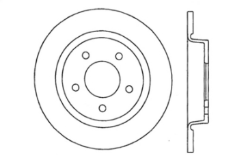 Picture of StopTech 04-10 Mazda3 Slotted & Drilled Right Rear Rotor