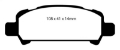 Picture of EBC 02-06 Subaru Baja 2-5 Redstuff Rear Brake Pads