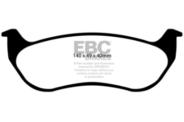 Picture of EBC 02-07 Jeep Liberty 2-4 Extra Duty Rear Brake Pads