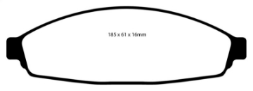 Picture of EBC 03+ Ford Crown Victoria 4-6 Redstuff Front Brake Pads