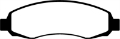 Picture of EBC 03-04 Dodge Dakota 2WD 3-7 Yellowstuff Front Brake Pads
