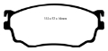 Picture of EBC 03-04 Mazda Protege 2-0 Turbo Mazdaspeed Redstuff Front Brake Pads