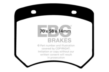 Picture of EBC 03-04 Morgan Aero 8 4-4 Redstuff Rear Brake Pads