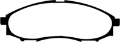 Picture of EBC 03-04 Nissan Frontier 3-3 2WD Greenstuff Front Brake Pads