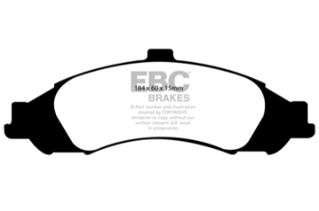 Picture of EBC 03-04 Pontiac GTO 5-7 Solid Rear Rotors Redstuff Front Brake Pads