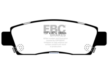 Picture of EBC 03-05 Chevrolet SSR 5-3 Redstuff Rear Brake Pads