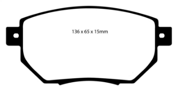 Picture of EBC 03-05 Infiniti FX35 3-5 Greenstuff Front Brake Pads